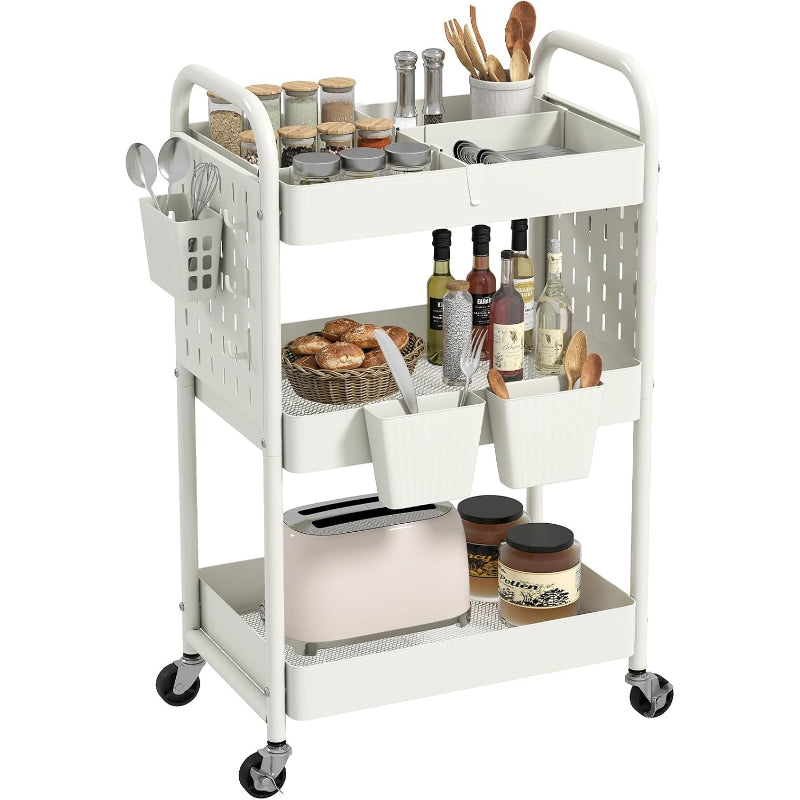 Black Rolling Craft Cart