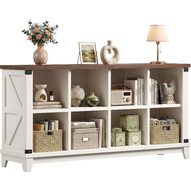 White 8‑Cube Storage Organizer