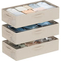 3‑Pack Under‑Bed Storage Bins With Metal Frame