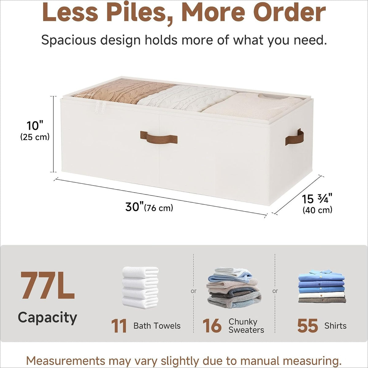 Under‑Bed Storage Bins With Clear Lid