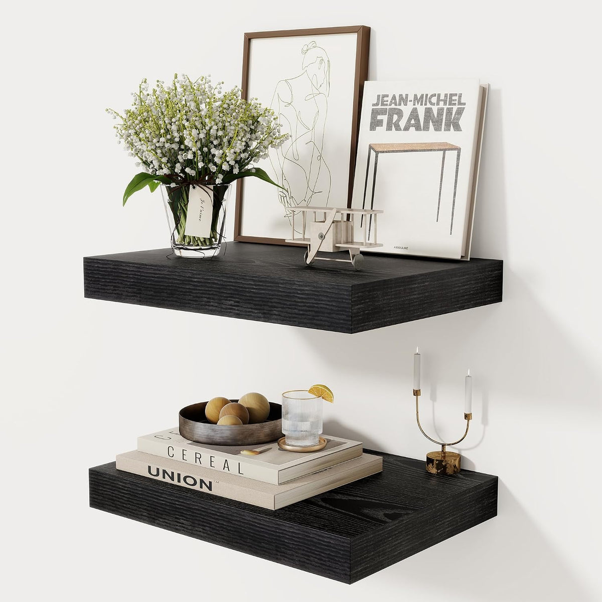 Black 3‑Tier Metal Rolling Cart