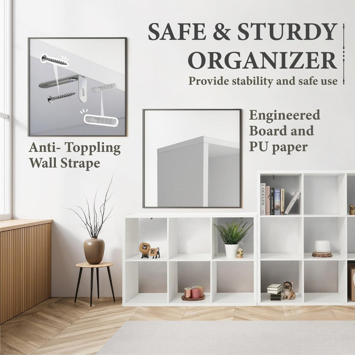6‑9‑Cube Storage Organizer Shelf
