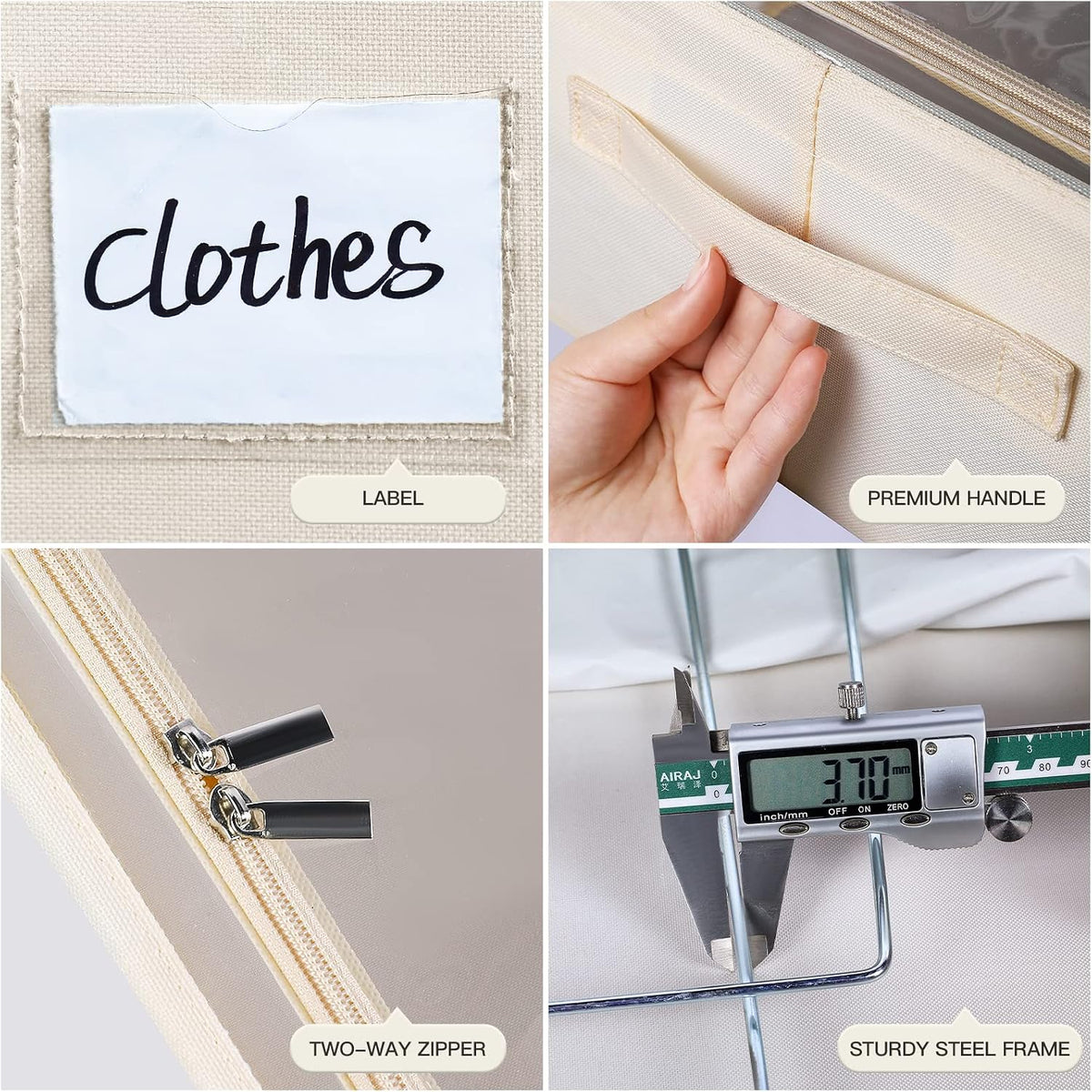 Large Under‑Bed Storage Bins With Frame