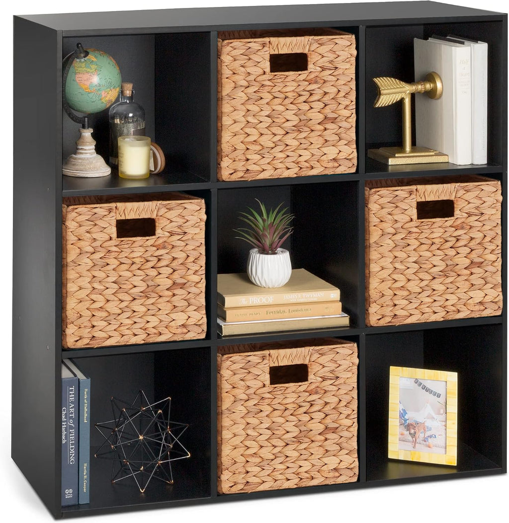 Black 9‑Cube Storage Organizer