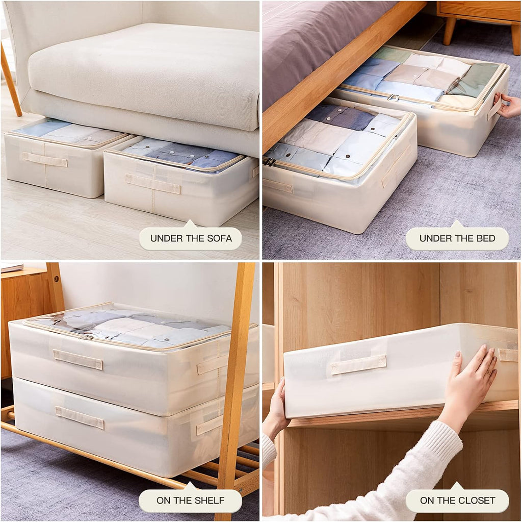 Large Under‑Bed Storage Bins With Frame