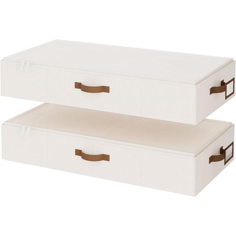 6‑Inch Under‑Bed Storage Bins With Lids