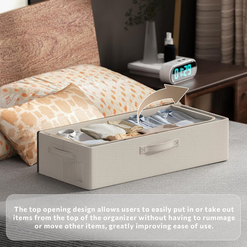 3‑Pack Under‑Bed Storage Bins With Metal Frame